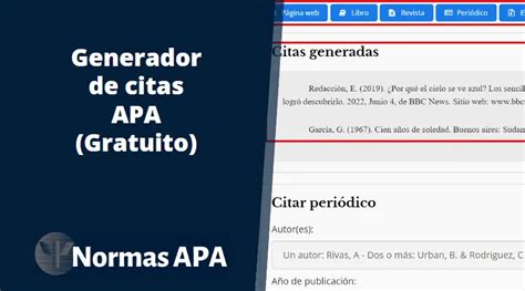 convertidor de links a normas apa|Generador de citas APA